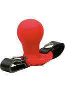 Tantus Beginner Ball Gag Adjustable Silicone Red And Black