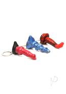 Creature Cocks King Cobra, Hell-hound And Lord Kraken Keychain Set (3 Piece) - Multicolor