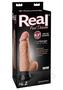 Real Feel Deluxe No. 2 Wallbanger Vibrating Dildo With Balls 6.5in - Vanilla