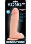 Skinsations Kong Realistic Dildo With Suction Cup Waterproof 9in - Vanilla